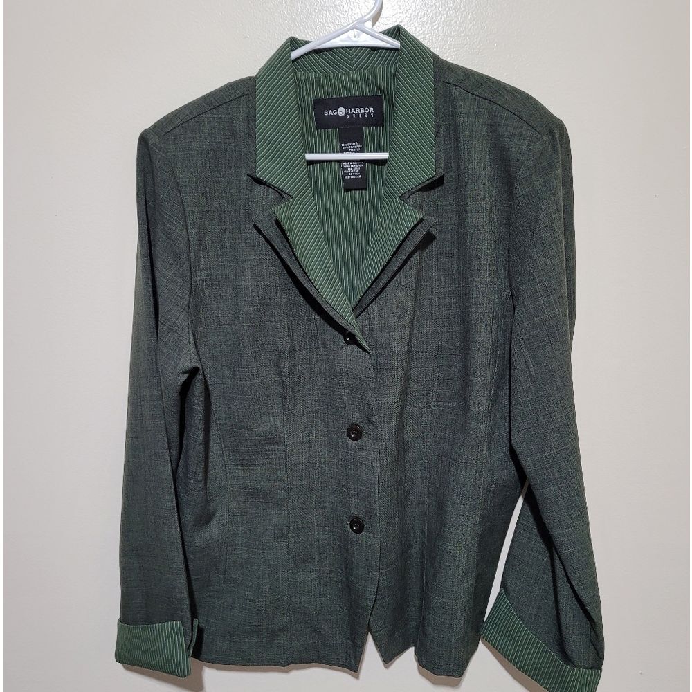 Sag Harbor Womans Green Blazer
